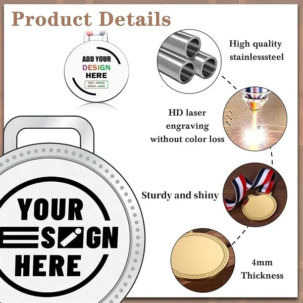 Customize Sports Decal Metal Award Medals with R