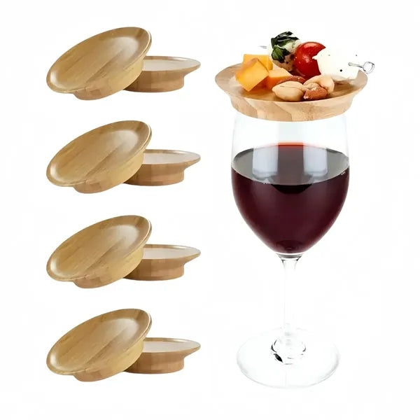 Wine glass charcuterie topper