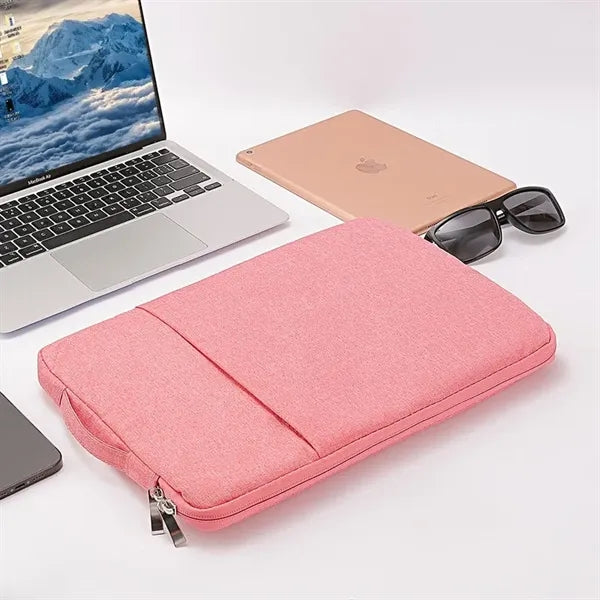 Oxford Laptop Sleeve w/Front Accessory Pocket & Plush Inside