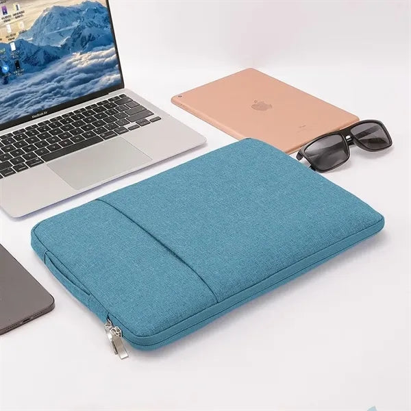 Oxford Laptop Sleeve w/Front Accessory Pocket & Plush Inside