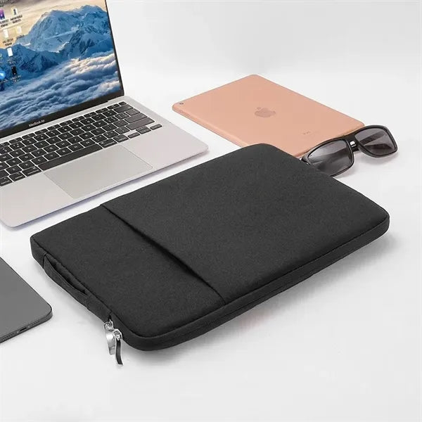 Oxford Laptop Sleeve w/Front Accessory Pocket & Plush Inside