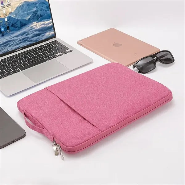 Oxford Laptop Sleeve w/Front Accessory Pocket & Plush Inside