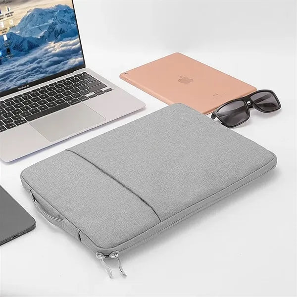 Oxford Laptop Sleeve w/Front Accessory Pocket & Plush Inside