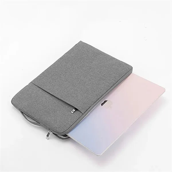 Oxford Laptop Sleeve w/Front Accessory Pocket & Plush Inside