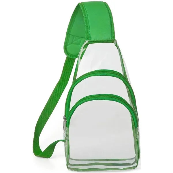 Sling Travel Clear PVC Transparent Cross Body Backpack