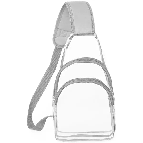 Sling Travel Clear PVC Transparent Cross Body Backpack