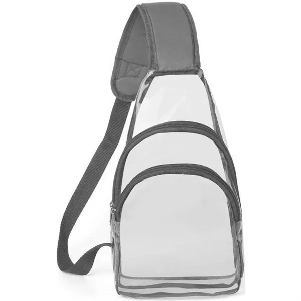 Sling Travel Clear PVC Transparent Cross Body Backpack