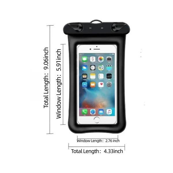 PVC Waterproof Phone Pouch for Phones 7.2 inches and Under