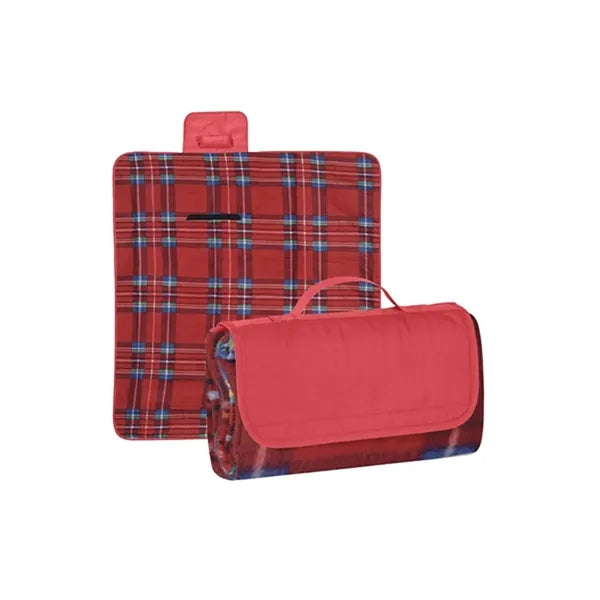 Fleece Picnic Blanket with Water-Resistant Backing