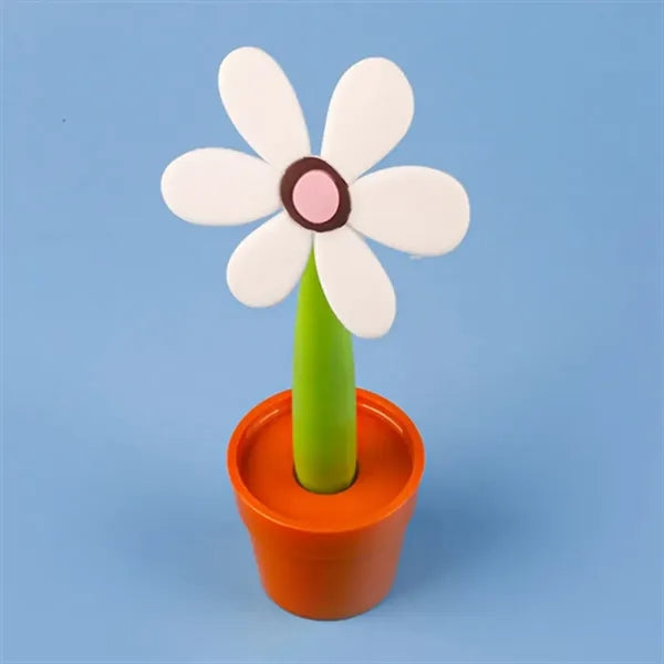 Creative Flowerpot Shaped Ballpoint Pen for Kids