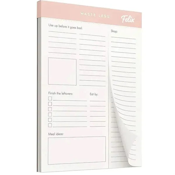 Magnetic Meal Planner and Grocery List Pad