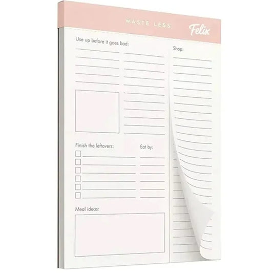 Magnetic Meal Planner and Grocery List Pad