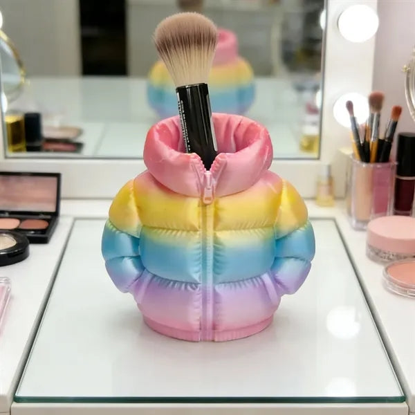 Creative Desktop Office Organizer Puffer Jacket Pen Holder