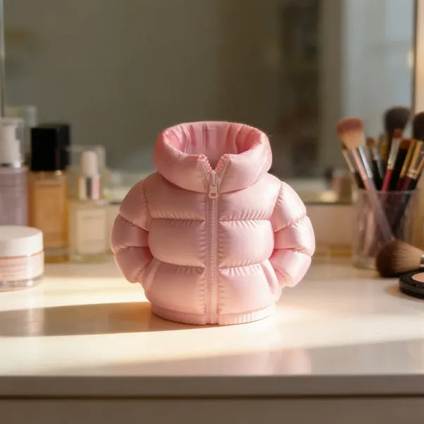 Creative Desktop Office Organizer Puffer Jacket Pen Holder
