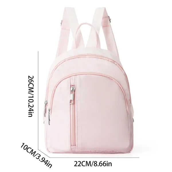 Mini Nylon Backpack Lightweight Casual Daypack for Women