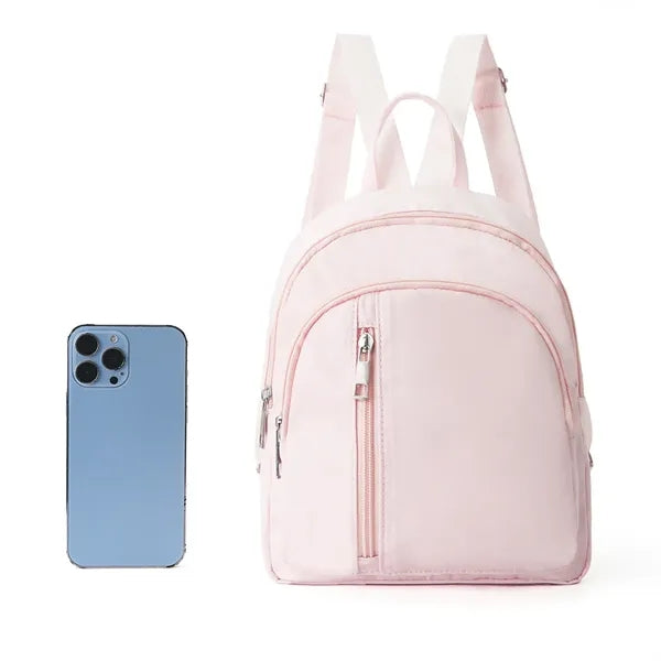 Mini Nylon Backpack Lightweight Casual Daypack for Women