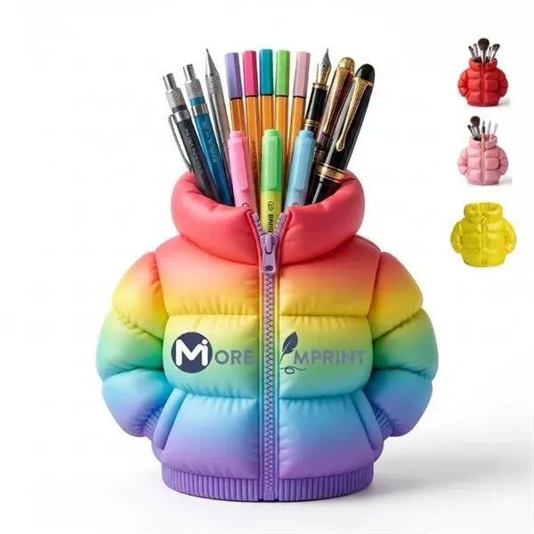 Creative Desktop Office Organizer Puffer Jacket Pen Holder