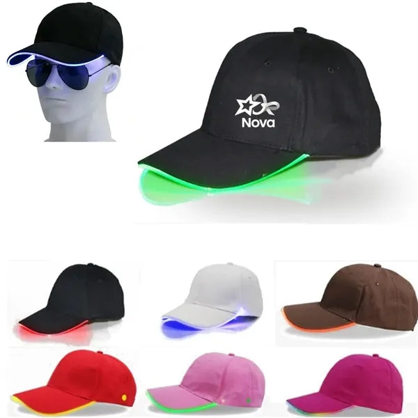 LED Rave Hat Light Up Glow Baseball Cap for Party Festival