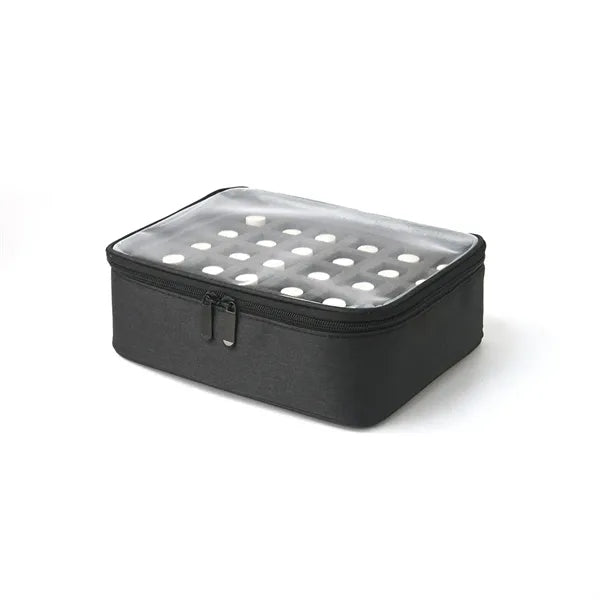 Nail Polish Organizer Case with Clear Window 30 Slots