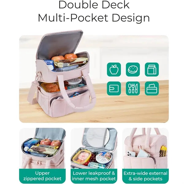 Double Deck Insulated Lunch Box
