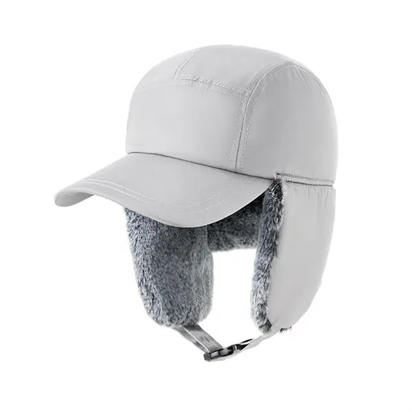 Winter Trapper Hat with Ear Flaps Fleece Lined Cold Weather