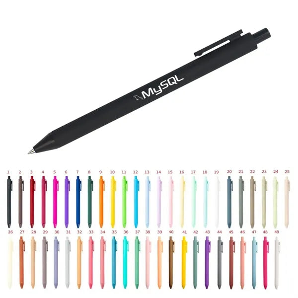 Solid Rubberized Click Pen