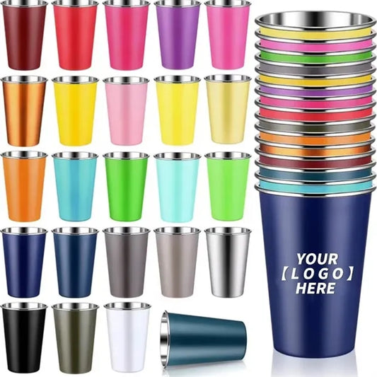 16oz Stainless Steel Stackable Drinking Cups
