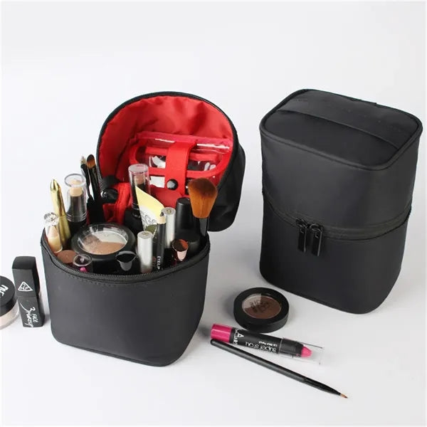 Small Standing Makeup Brush Organizer Bag for Travel