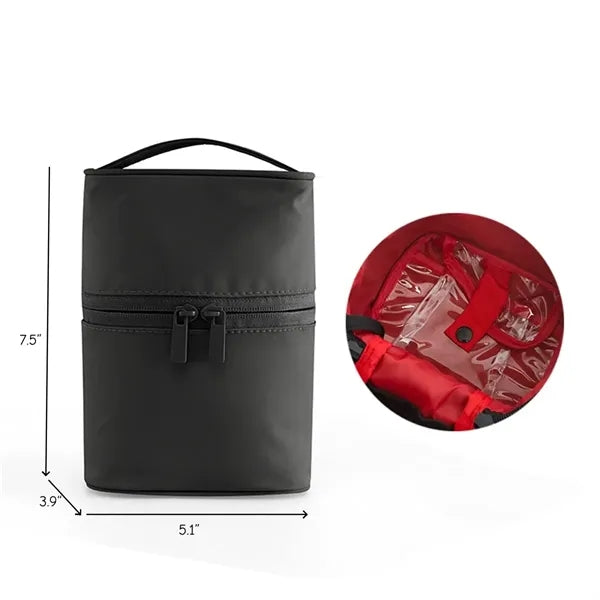 Small Standing Makeup Brush Organizer Bag for Travel
