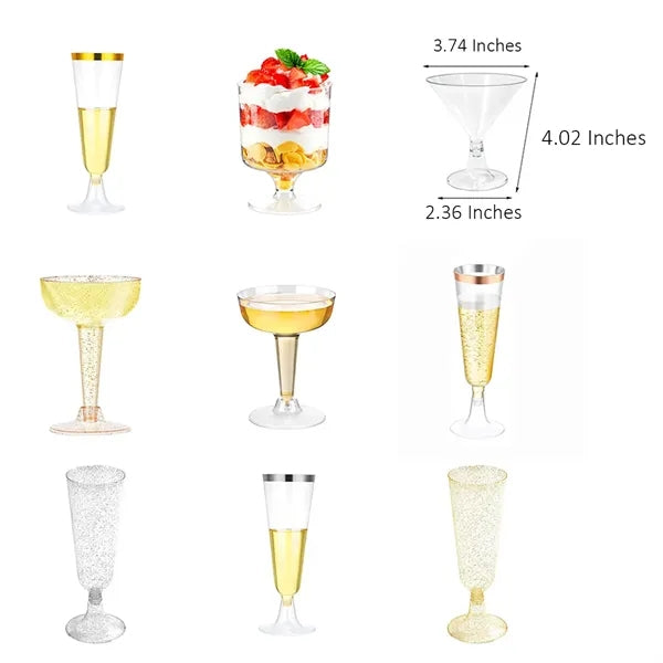 Clear Plastic Champagne Cup For Wedding Party