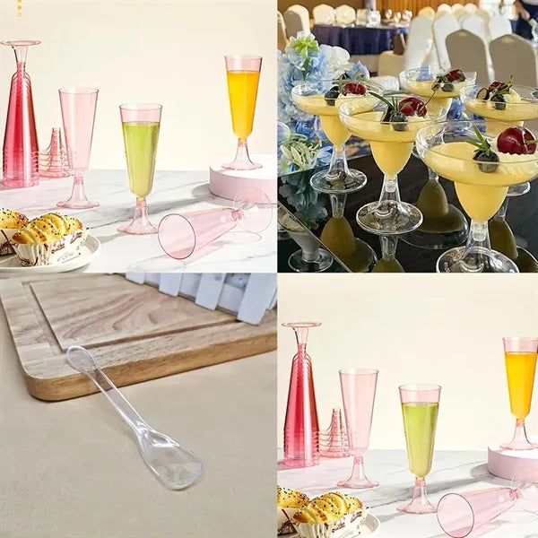 Clear Plastic Champagne Cup For Wedding Party