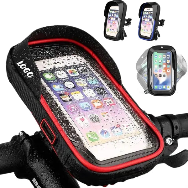 6.4 inch Universal Waterproof Bicycle Phone Handlebar Mount