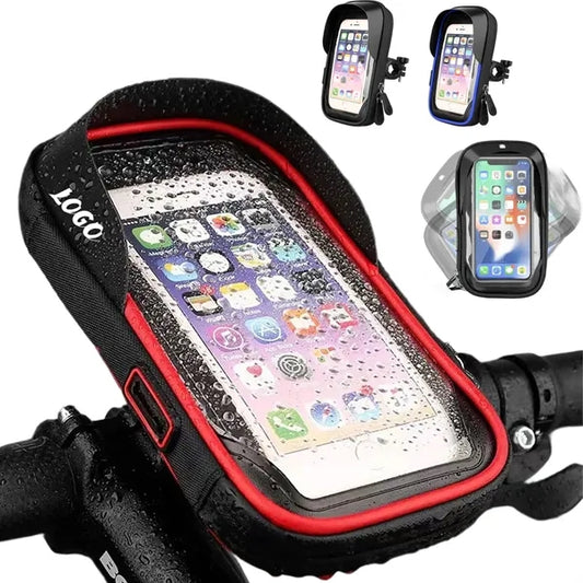 6.4 inch Universal Waterproof Bicycle Phone Handlebar Mount