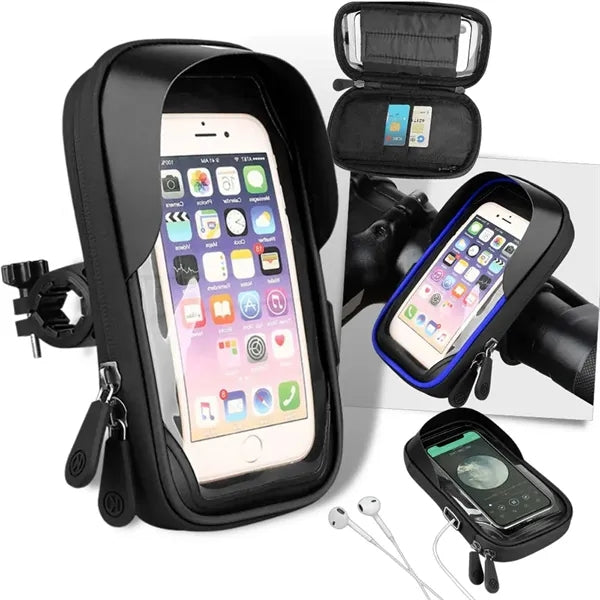 6.4 inch Universal Waterproof Bicycle Phone Handlebar Mount