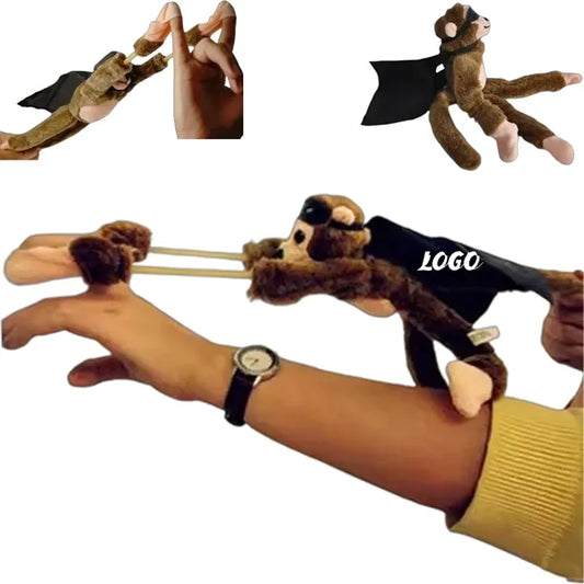 Punch Flying Monkey Screaming Slingshot Plush Toy