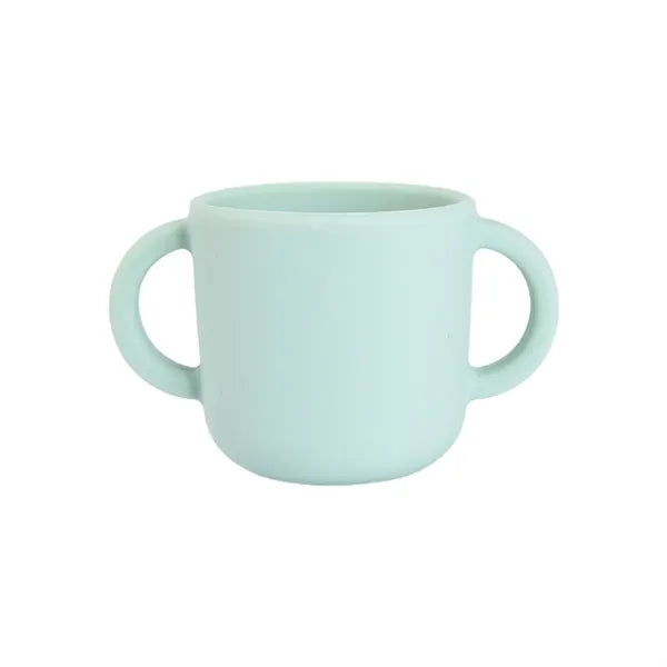 Silicone Baby Training Cup with Dual Handles Microwave Safe