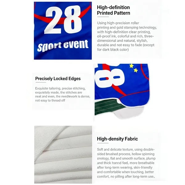 Microfiber Jersey Print Cheer Towel