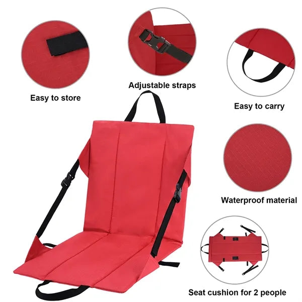 Premium Folding Stadium Seat With Back Support For Bleachers
