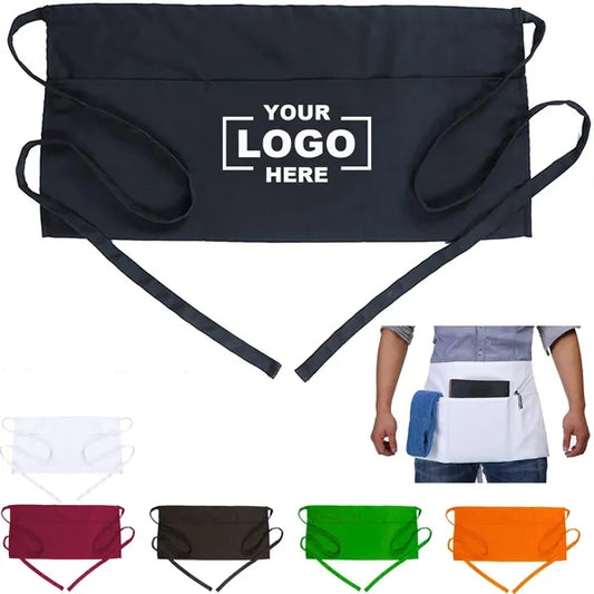 Short Server Apron with Pockets