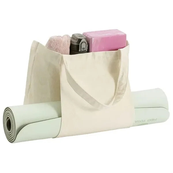 Yoga Mat Tote Bag With External Holder
