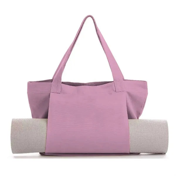 Yoga Mat Tote Bag With External Holder