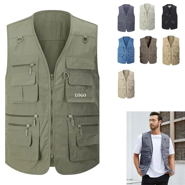 Multi Pocket Men's Outdoor Work Hunting Vest