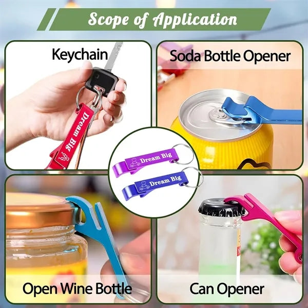 Bottle Opener Keychain, Personalized Logo