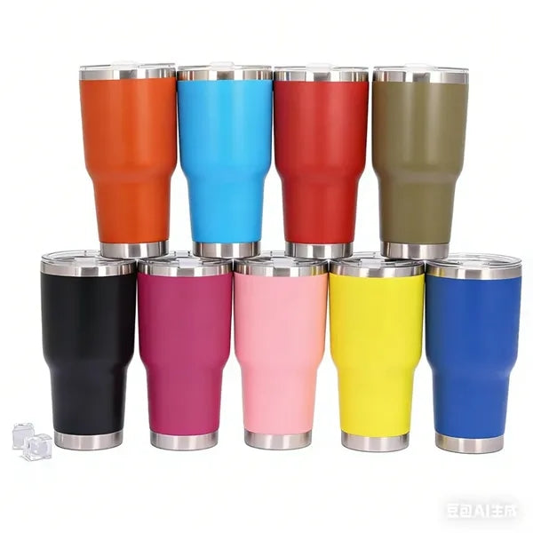 30oz Stainless Steel Tumbler with Lid