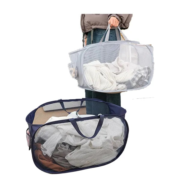 Space-Saving Foldable Laundry Hamper Bathroom Storage