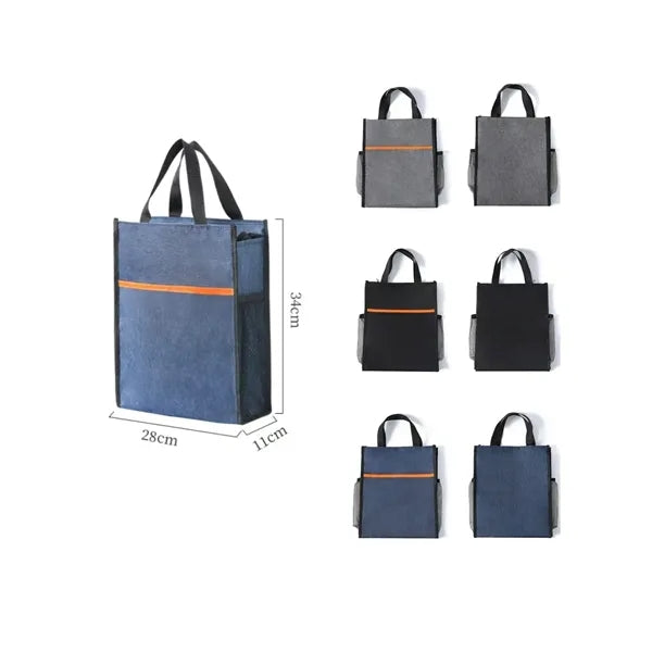Portable Waterproof Document Hand Briefcase Zipper File Bag