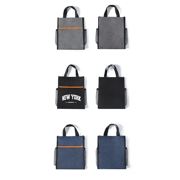 Portable Waterproof Document Hand Briefcase Zipper File Bag