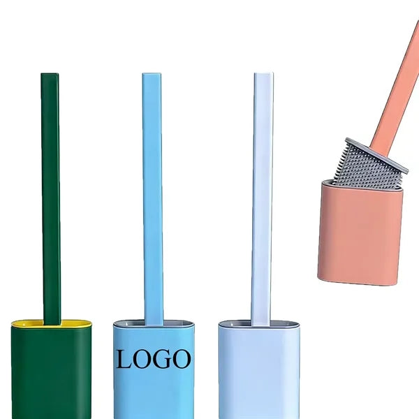 Durable Wall Mounted Silicone Toilet Brush Cleaning Tool