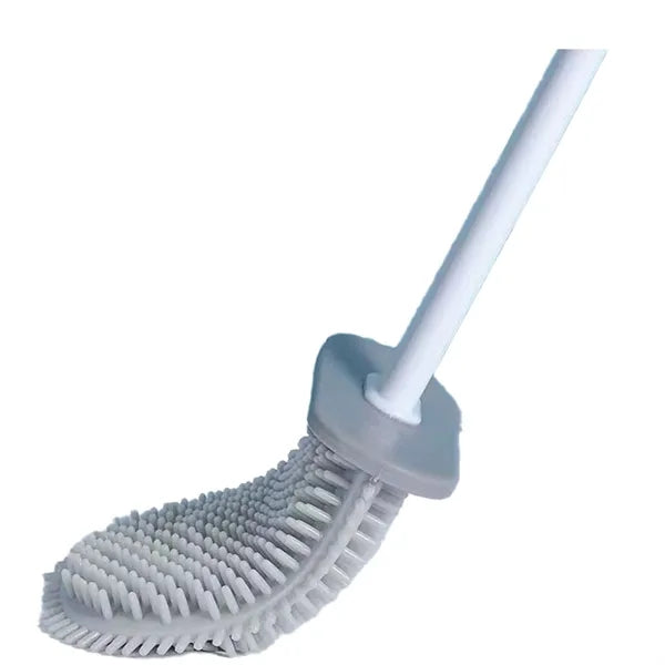Durable Wall Mounted Silicone Toilet Brush Cleaning Tool