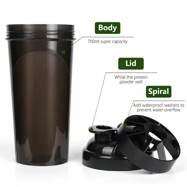 Translucent Sports Shaker Bottle - 24 oz